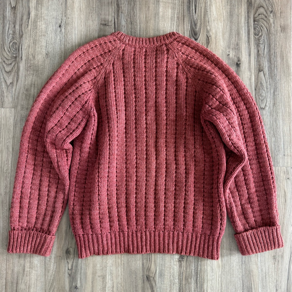 Vintage Rose Cable Knit Sweater - Picture 8 of 15